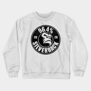 96.4% Silverback gym apparel in circle logo Crewneck Sweatshirt